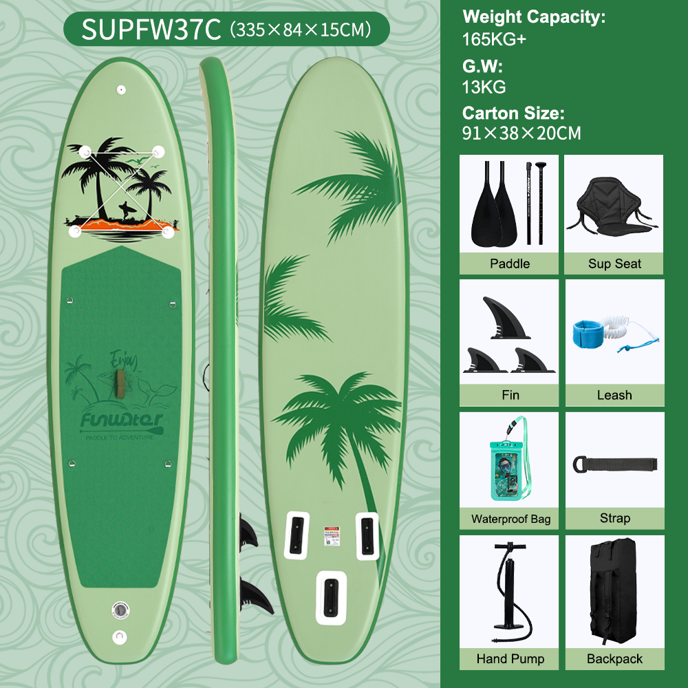 Nafukovací paddleboard FunWater IslandPalm 3358415cm 3